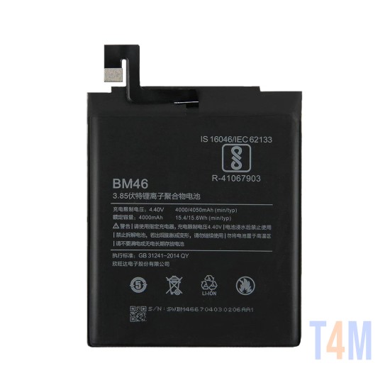 Bateria Xiaomi Redmi Note 3 BM46 4000mAh